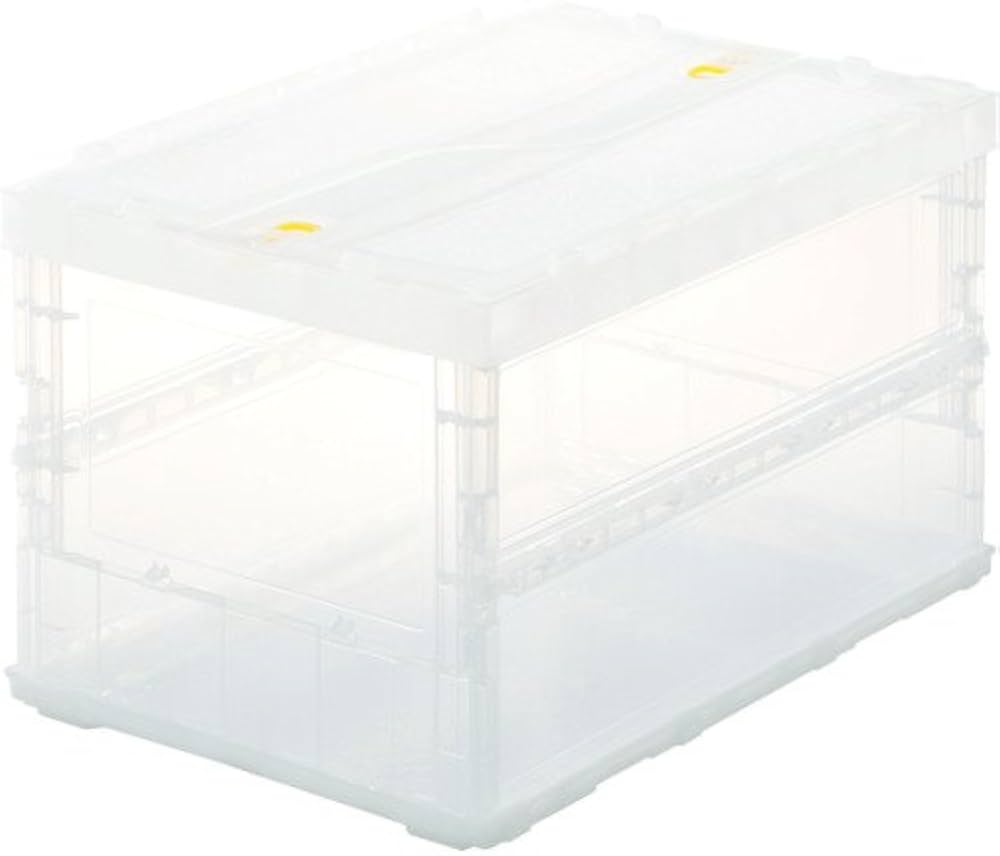 TRUSCO(トラスコ) 薄型折りたたみコンテナスケル 50Lロックフタ付 透明 Amazon.co.jp: トラスコ中山(TRUSCO) 薄型折りたたみコンテナスケル